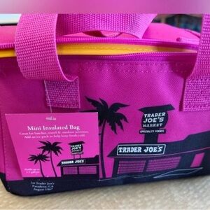 Trader Joe’s mini insulated bag pink